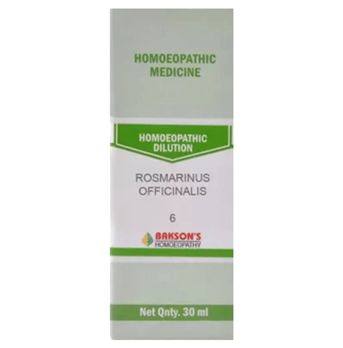 Bakson's Homeopathy Rosmarinus Officinalis Dilution 6 - Classic Derma