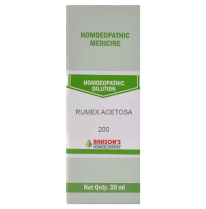 Bakson's Homeopathy Rumex Acetosa Dilution 200 - Classic Derma