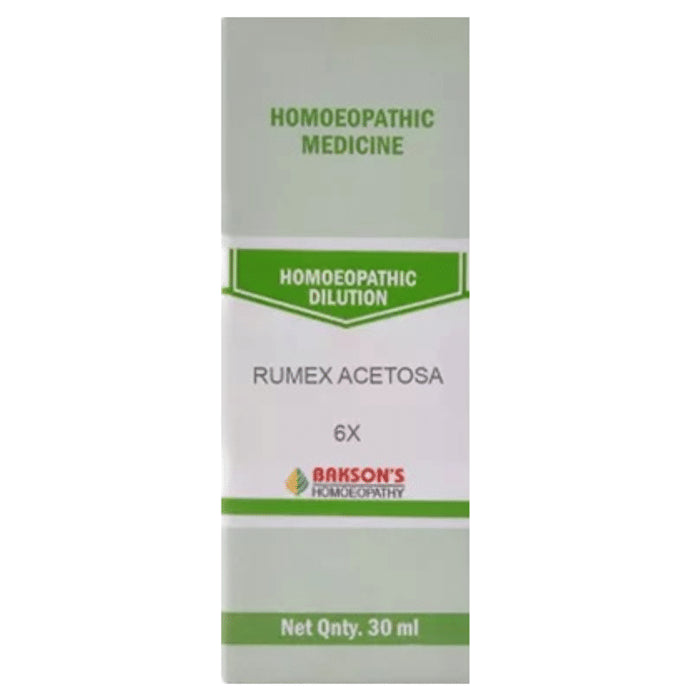 Bakson's Homeopathy Rumex Acetosa Dilution 6X - Classic Derma