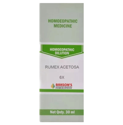 Bakson's Homeopathy Rumex Acetosa Dilution 6X - Classic Derma