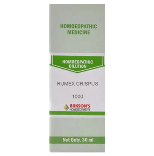 Bakson's Homeopathy Rumex Crispus Dilution 1000 CH - Classic Derma