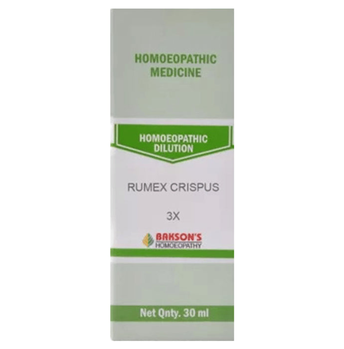 Bakson's Homeopathy Rumex Crispus Dilution 3X - Classic Derma