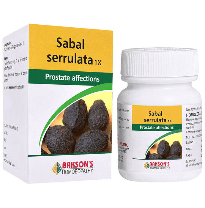 Bakson's Homeopathy Sabal Serrulata 1X - Classic Derma