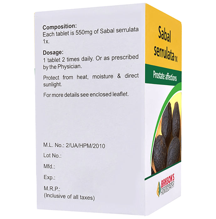 Bakson's Homeopathy Sabal Serrulata 1X