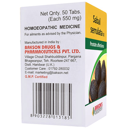 Bakson's Homeopathy Sabal Serrulata 1X