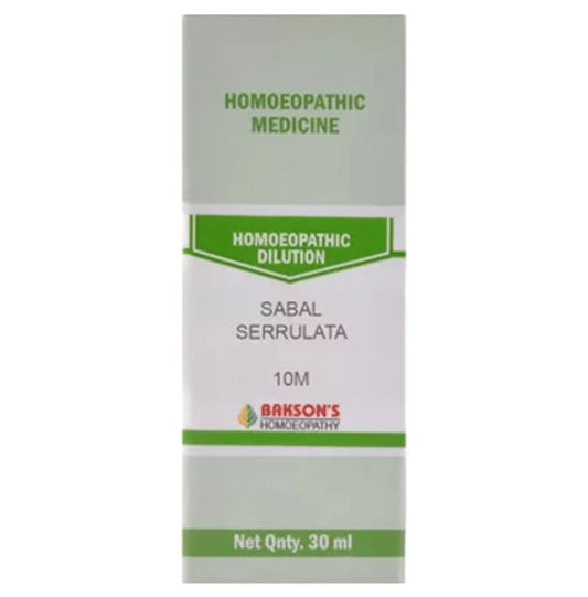 Bakson's Homeopathy Sabal Serrulata Dilution 10M - Classic Derma