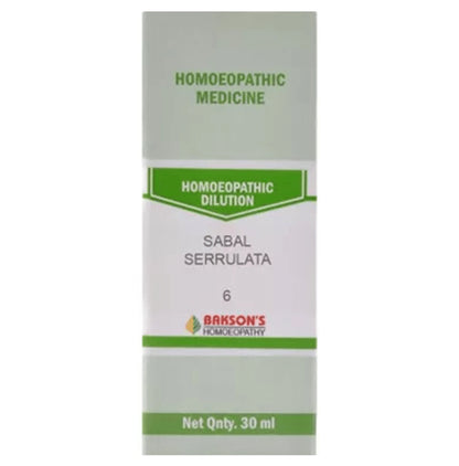 Bakson's Homeopathy Sabal Serrulata Dilution 6 - Classic Derma