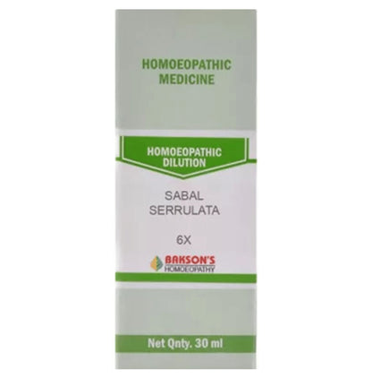 Bakson's Homeopathy Sabal Serrulata Dilution 6X - Classic Derma
