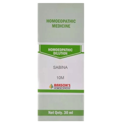 Bakson's Homeopathy Sabina Dilution 10M - Classic Derma