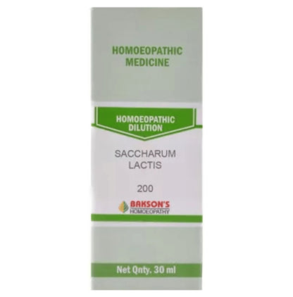 Bakson's Homeopathy Saccharum Lactis Dilution 200 - Classic Derma