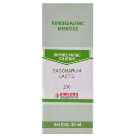 Bakson's Homeopathy Saccharum Lactis Dilution 200 - Classic Derma