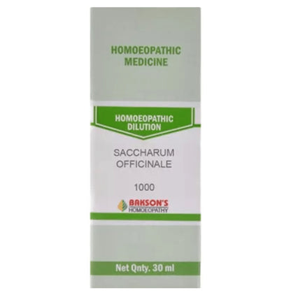 Bakson's Homeopathy Saccharum Officinale Dilution 1000 CH - Classic Derma