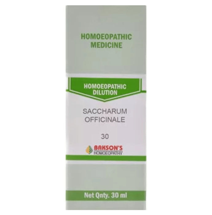 Bakson's Homeopathy Saccharum Officinale Dilution 30 - Classic Derma