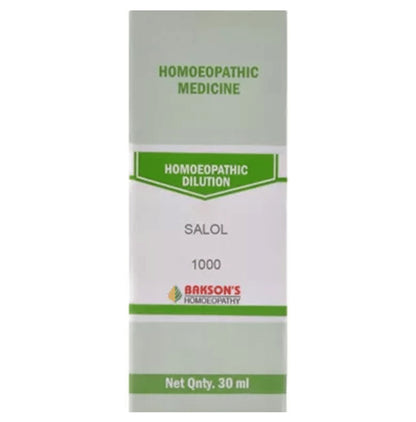 Bakson's Homeopathy Salol Dilution 1000 CH - Classic Derma