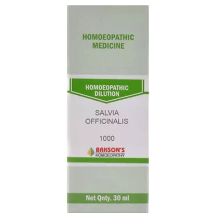 Bakson's Homeopathy Salvia Officinalis Dilution 1000 CH - Classic Derma
