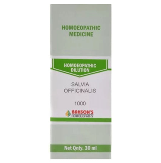 Bakson's Homeopathy Salvia Officinalis Dilution 1000 CH - Classic Derma