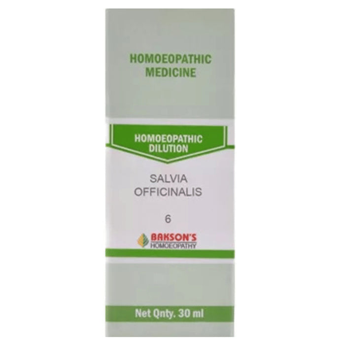 Bakson's Homeopathy Salvia Officinalis Dilution 6 - Classic Derma