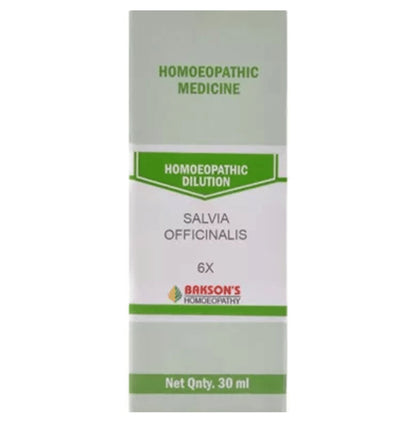 Bakson's Homeopathy Salvia Officinalis Dilution 6X - Classic Derma