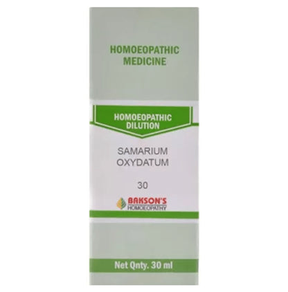 Bakson's Homeopathy Samarium Oxydatum Dilution 30 - Classic Derma