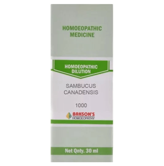 Bakson's Homeopathy Sambucus Canadensis Dilution 1000 CH - Classic Derma