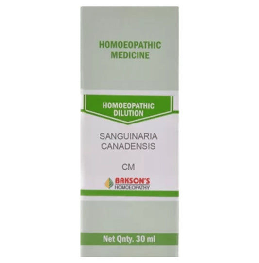 Bakson's Homeopathy Sanguinaria Canadensis Dilution CM - Classic Derma