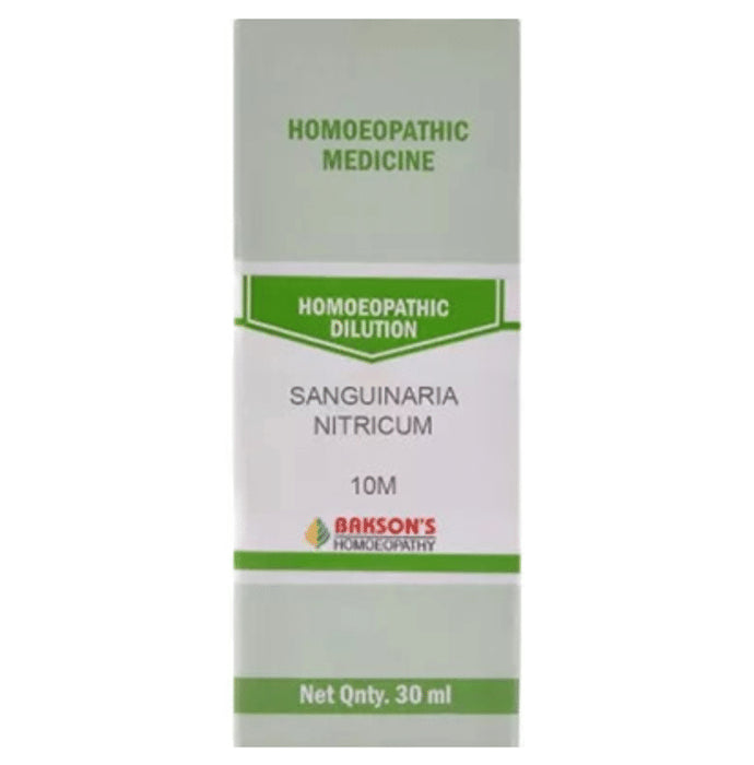 Bakson's Homeopathy Sanguinaria Nitricum Dilution 10M - Classic Derma