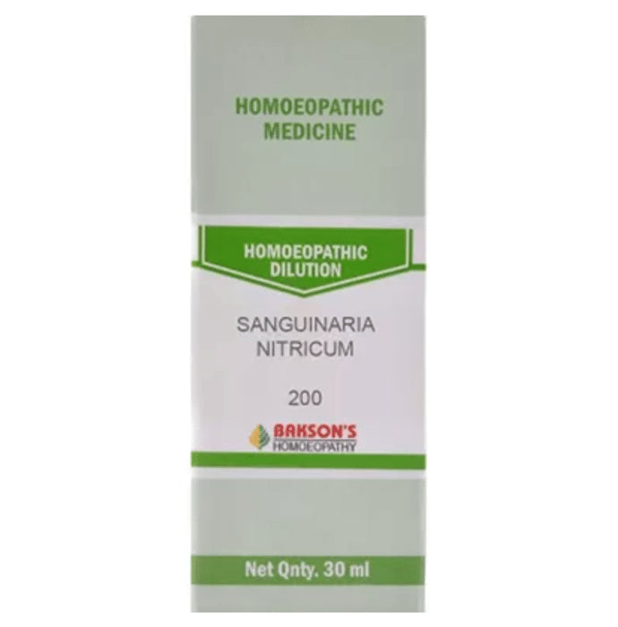 Bakson's Homeopathy Sanguinaria Nitricum Dilution 200 - Classic Derma
