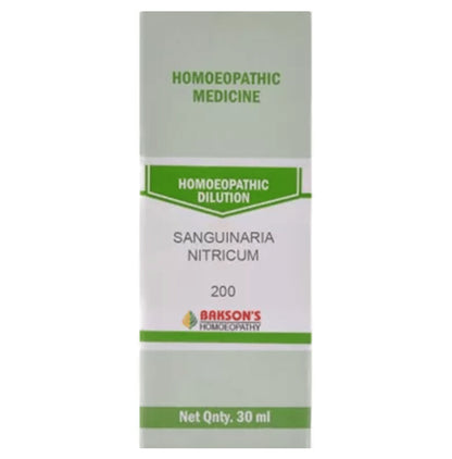 Bakson's Homeopathy Sanguinaria Nitricum Dilution 200 - Classic Derma