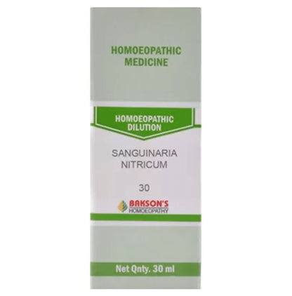 Bakson's Homeopathy Sanguinaria Nitricum Dilution 30 - Classic Derma