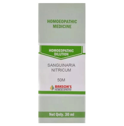 Bakson's Homeopathy Sanguinaria Nitricum Dilution 50M - Classic Derma