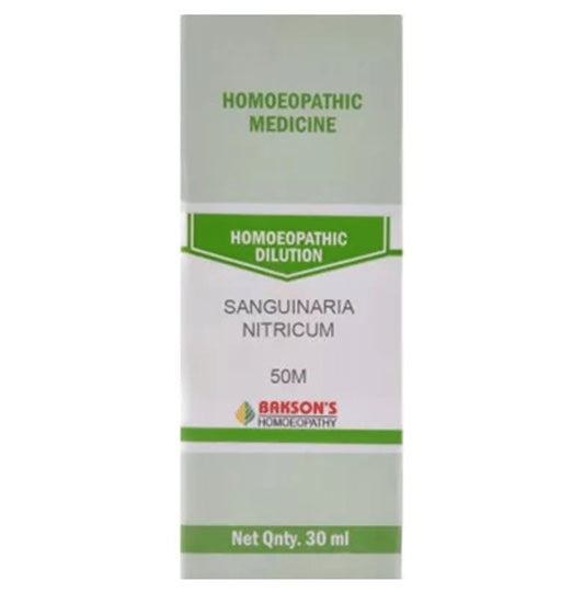 Bakson's Homeopathy Sanguinaria Nitricum Dilution 50M - Classic Derma