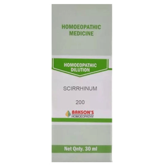 Bakson's Homeopathy Scirrhinum Dilution 200 - Classic Derma