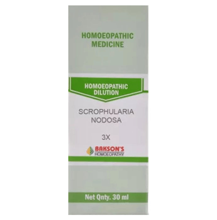 Bakson's Homeopathy Scrophularia Nodosa Dilution 3X - Classic Derma