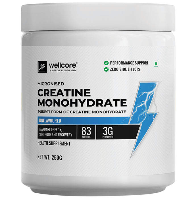 Wellcore Micronised Creatine Monohydrate Unflavored - Classic Derma