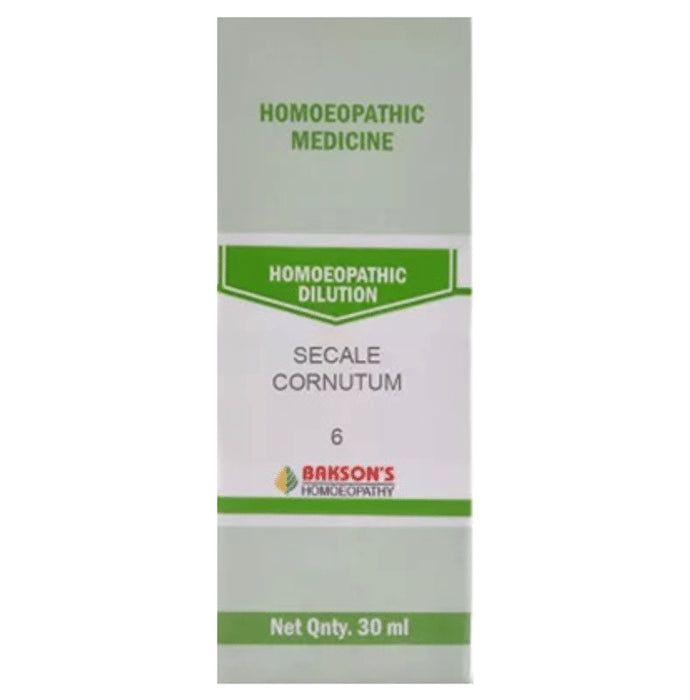 Bakson's Homeopathy Secale Cornutum Dilution 6 CH - Classic Derma