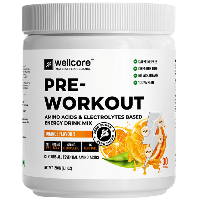Wellcore Pre-Workout Orange - Classic Derma