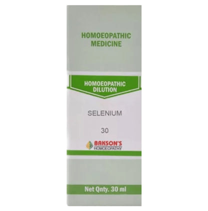 Bakson's Homeopathy Selenium Dilution 30 CH - Classic Derma