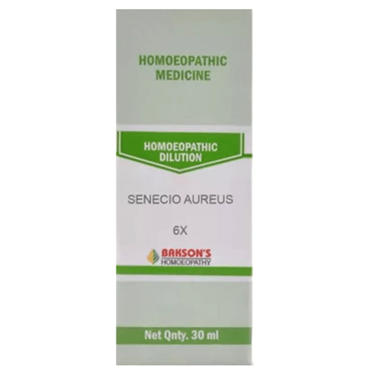 Bakson's Homeopathy Senecio Aureus Dilution 6X - Classic Derma