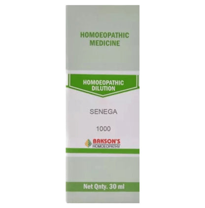 Bakson's Homeopathy Senega Dilution 1000 CH - Classic Derma