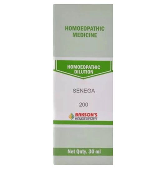 Bakson's Homeopathy Senega Dilution 200 - Classic Derma