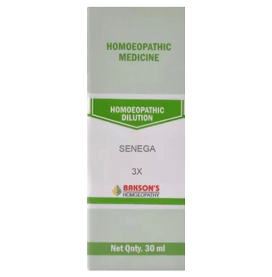 Bakson's Homeopathy Senega Dilution 3X - Classic Derma