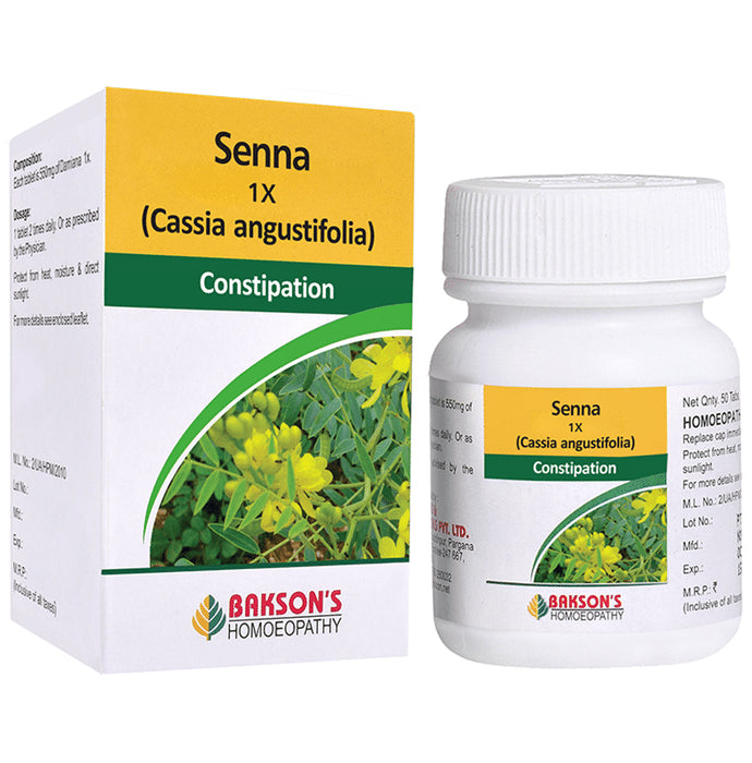 Bakson's Homeopathy Senna 1X - Classic Derma