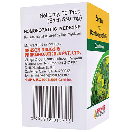 Bakson's Homeopathy Senna 1X