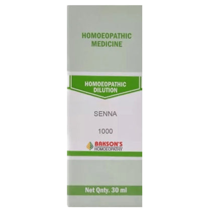 Bakson's Homeopathy Senna Dilution 1000 CH - Classic Derma