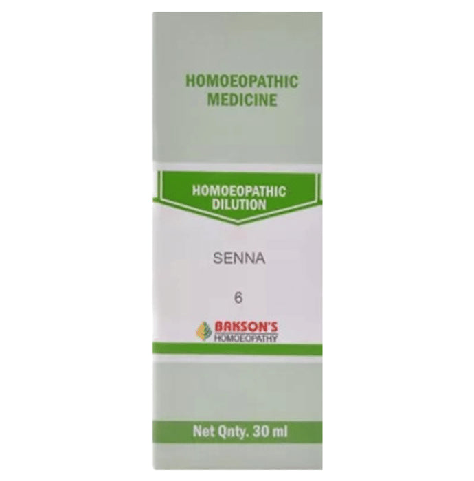 Bakson's Homeopathy Senna Dilution 6 CH - Classic Derma