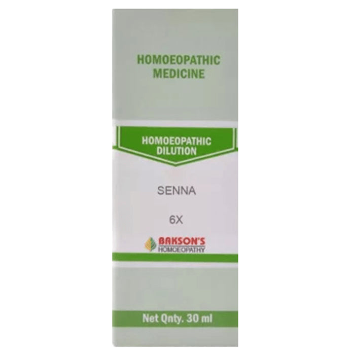 Bakson's Homeopathy Senna Dilution 6X - Classic Derma
