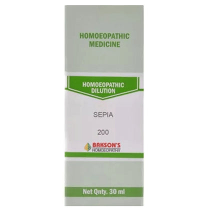 Bakson's Homeopathy Sepia Dilution 200 CH - Classic Derma