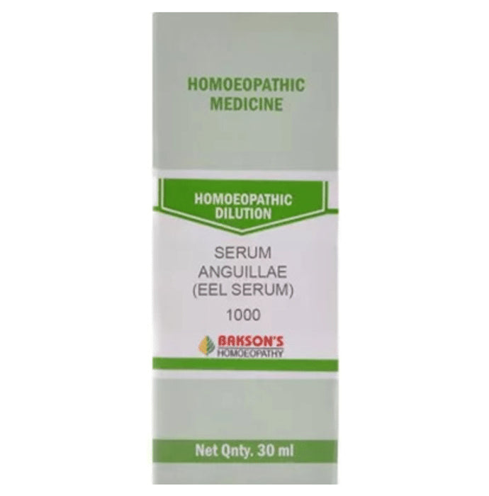 Bakson's Homeopathy Serum Anguillae (Eel Serum) Dilution 1000 CH - Classic Derma