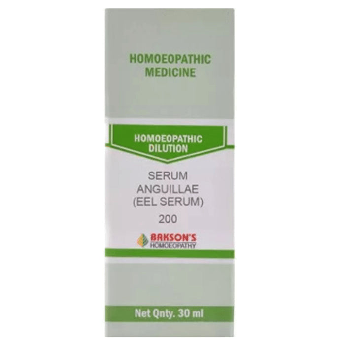 Bakson's Homeopathy Serum Anguillae (Eel Serum) Dilution 200 - Classic Derma