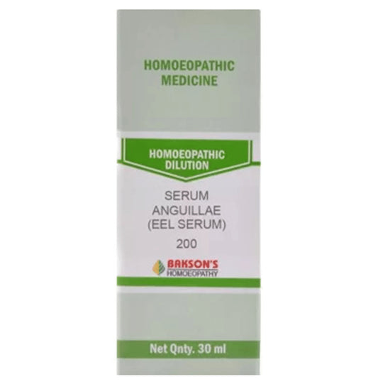 Bakson's Homeopathy Serum Anguillae (Eel Serum) Dilution 200 - Classic Derma